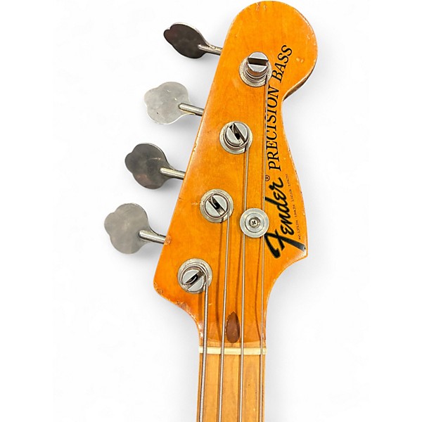 Vintage 1972 Fender Jazz Bass Refinished Natural Electric Bass Guitar