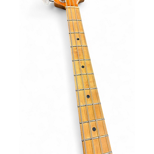 Vintage 1972 Fender Jazz Bass Refinished Natural Electric Bass Guitar
