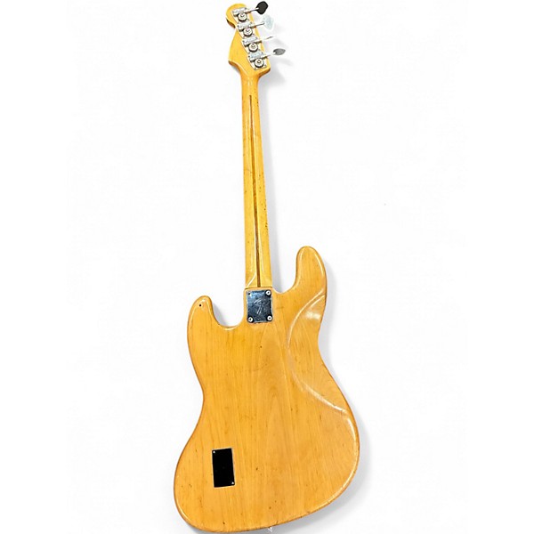 Vintage 1972 Fender Jazz Bass Refinished Natural Electric Bass Guitar