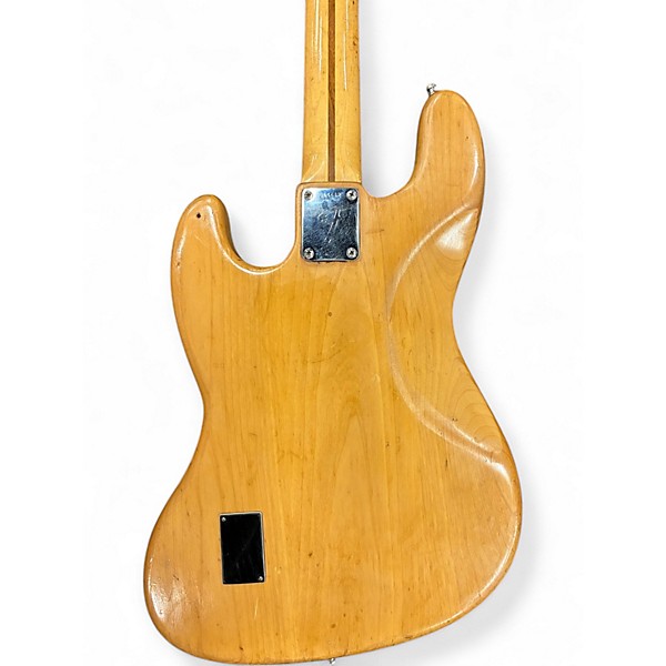 Vintage 1972 Fender Jazz Bass Refinished Natural Electric Bass Guitar