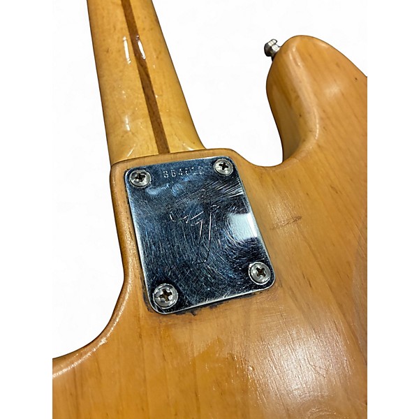 Vintage 1972 Fender Jazz Bass Refinished Natural Electric Bass Guitar
