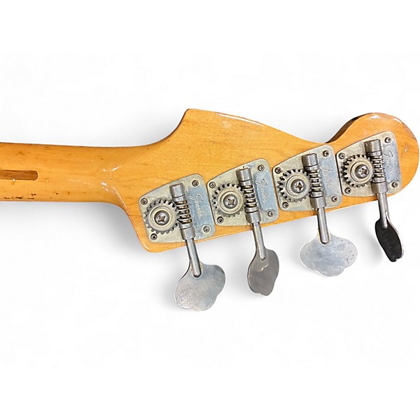 Vintage 1972 Fender Jazz Bass Refinished Natural Electric Bass Guitar