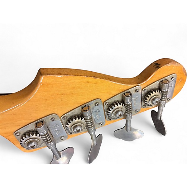 Vintage 1972 Fender Jazz Bass Refinished Natural Electric Bass Guitar