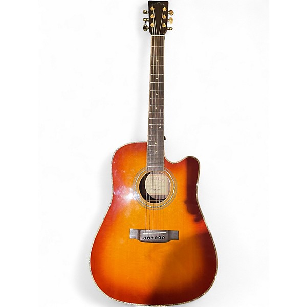 Used Zager  ZAD900CE Tobacco Sunburst Acoustic Guitar