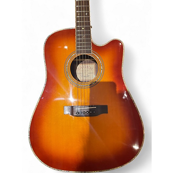 Used Zager  ZAD900CE Tobacco Sunburst Acoustic Guitar