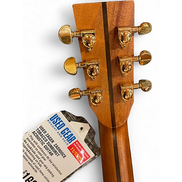 Used Zager  ZAD900CE Tobacco Sunburst Acoustic Guitar