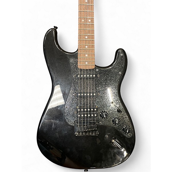 Used Squier Bullet Stratocaster HSS Black Solid Body Electric Guitar