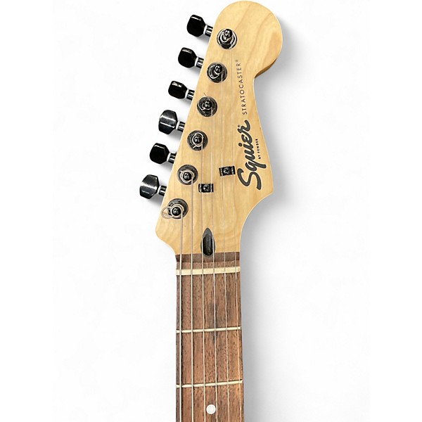 Used Squier Bullet Stratocaster HSS Black Solid Body Electric Guitar