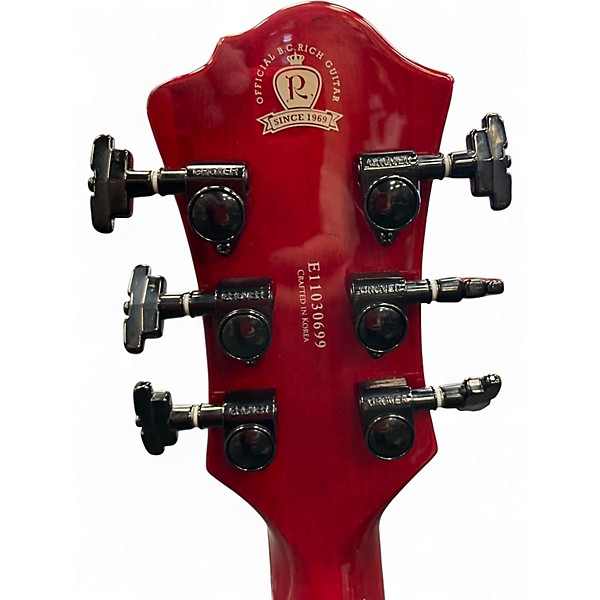 Used B.C. Rich Mockingbird ST Red Solid Body Electric Guitar