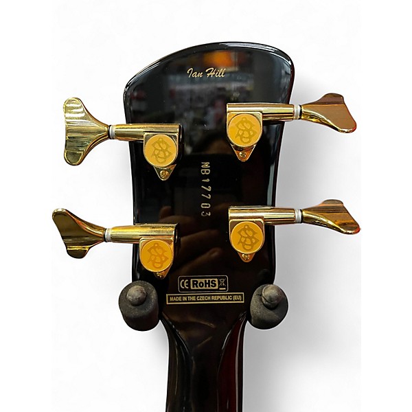 Used Spector Ian Hill Black Electric Bass Guitar