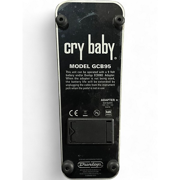 Used Dunlop GCB95 Original Crybaby Wah Effect Pedal