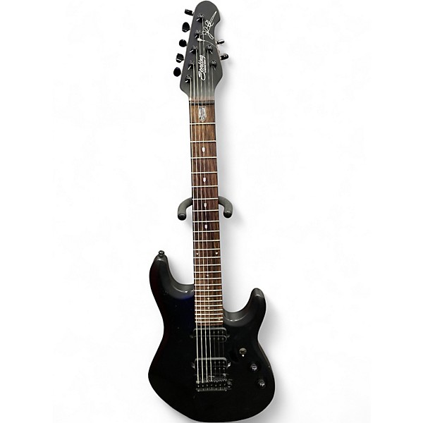 Used Sterling by Music Man JP70 John Petrucci Signature STEALTH BLACK Solid Body Electric Guitar