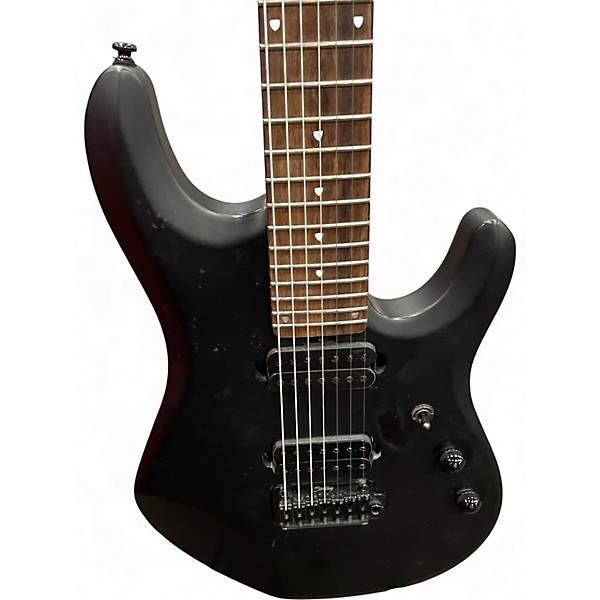 Used Sterling by Music Man JP70 John Petrucci Signature STEALTH BLACK Solid Body Electric Guitar