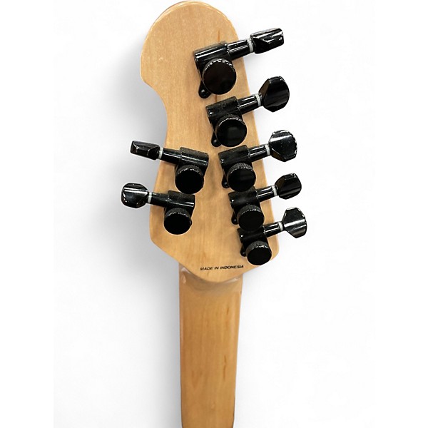 Used Sterling by Music Man JP70 John Petrucci Signature STEALTH BLACK Solid Body Electric Guitar