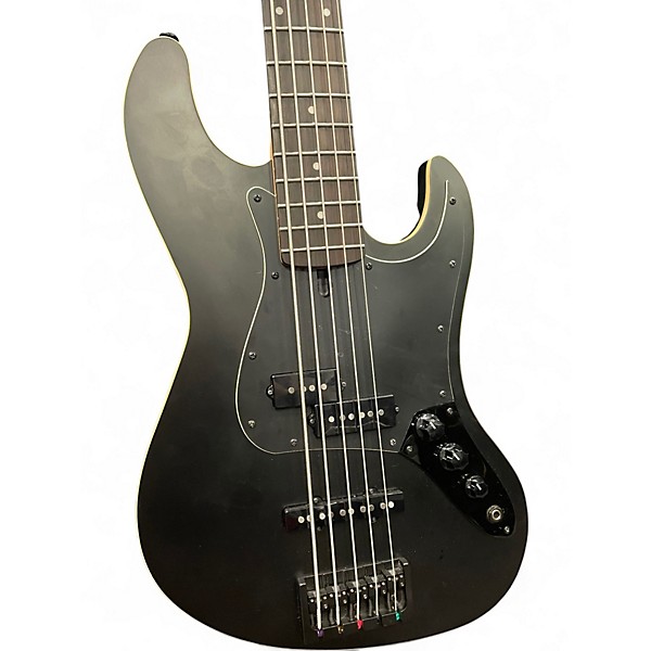 Used Jericho Alpha 5 Black Electric Bass Guitar