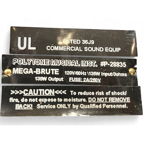 Used Polytone Mega Brute Guitar Combo Amp