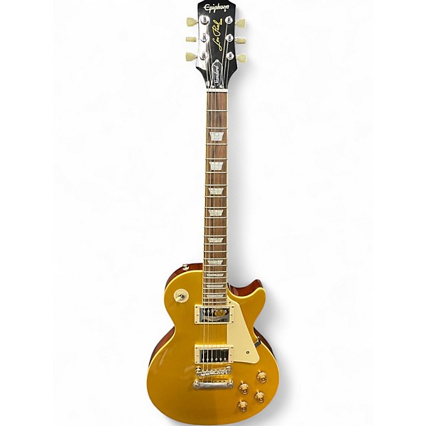 Used Epiphone Les Paul Standard Gold Top Solid Body Electric Guitar