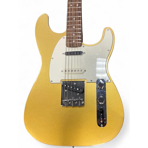Used Squier PARANORMAL NASHVILLE STRATOCASTER Metallic Gold Solid Body Electric Guitar