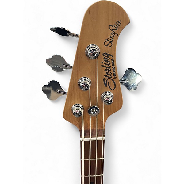 Used Sterling by Music Man Ray34 HH SPALTED MAPLE BURST Electric Bass Guitar