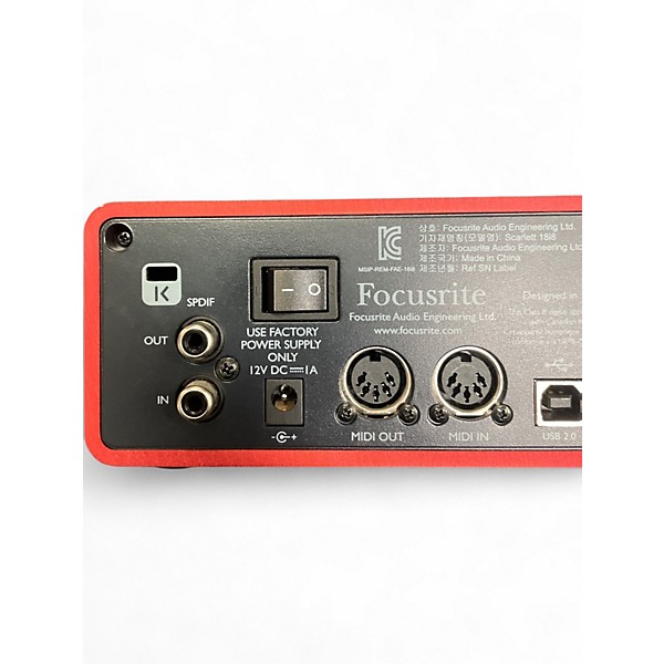 Used 2014 Focusrite Scarlett 18i8 Audio Interface