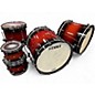 Used TAMA 5 Piece Starclassic Bubinga Double Bass Red Mahogany Burst Drum Kit thumbnail