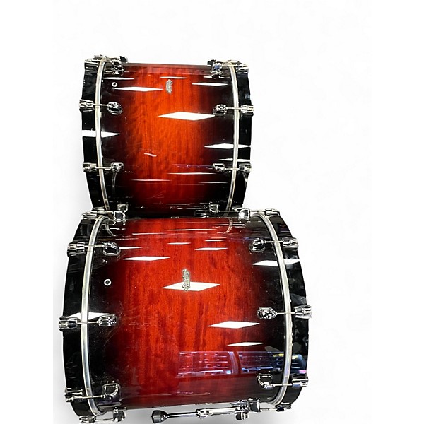 Used TAMA 5 Piece Starclassic Bubinga Double Bass Red Mahogany Burst Drum Kit