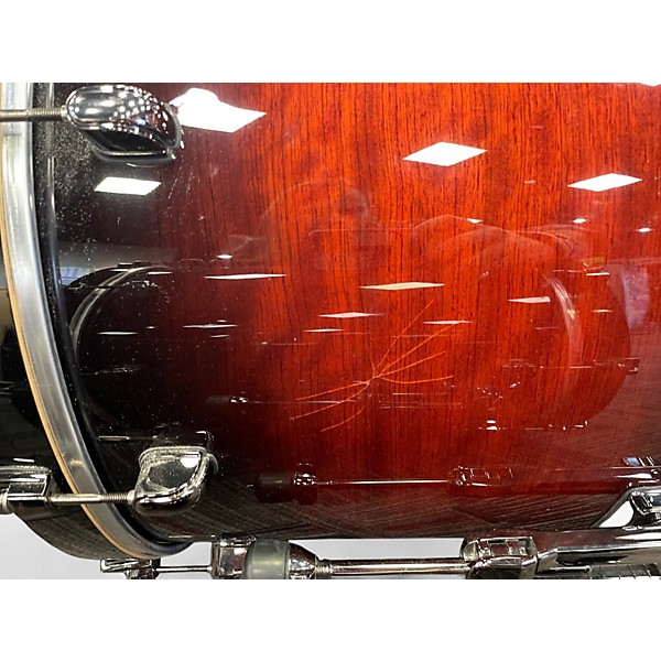 Used TAMA 5 Piece Starclassic Bubinga Double Bass Red Mahogany Burst Drum Kit