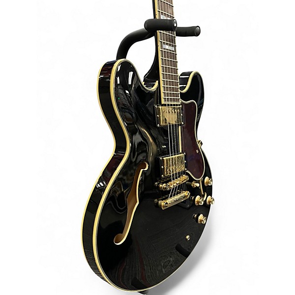 Used Epiphone Sheraton II Pro Black Hollow Body Electric Guitar