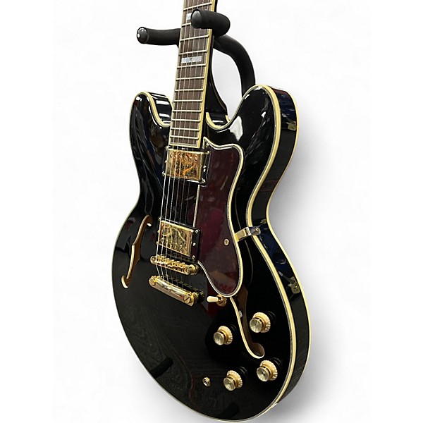 Used Epiphone Sheraton II Pro Black Hollow Body Electric Guitar
