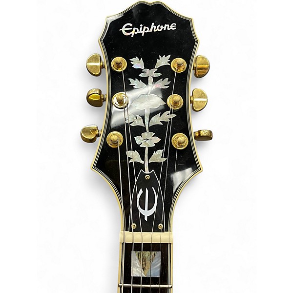 Used Epiphone Sheraton II Pro Black Hollow Body Electric Guitar