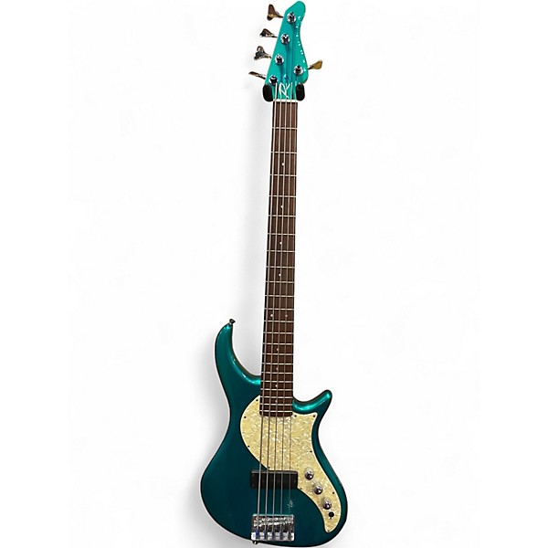 Used Pedulla Rapture RB5 5 String Green Electric Bass Guitar