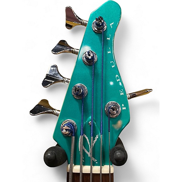 Used Pedulla Rapture RB5 5 String Green Electric Bass Guitar