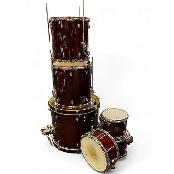 Used Gretsch Drums 6 Piece Catalina Maple Cherry Drum Kit