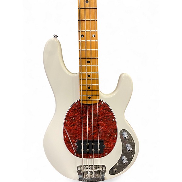 Used 2022 Ernie Ball Music Man Stingray Classic 4 String Alpine White Electric Bass Guitar