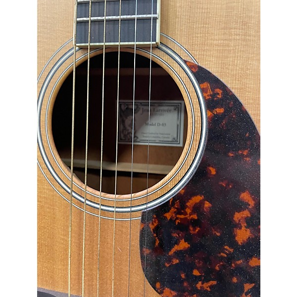 Used Larrivee ED03MHD Natural Acoustic Electric Guitar