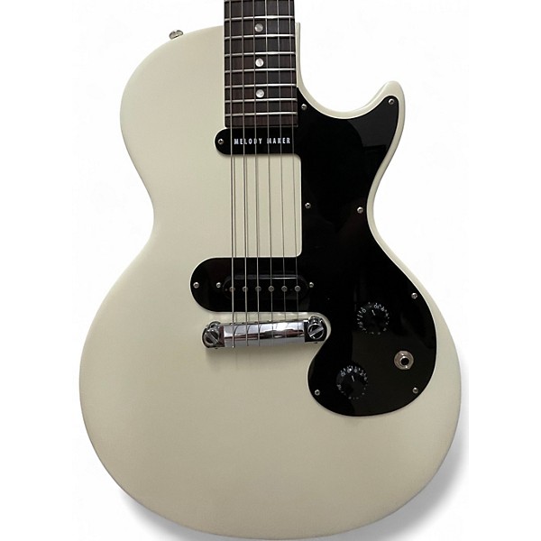Used Gibson Les Paul Melody Maker White Solid Body Electric Guitar