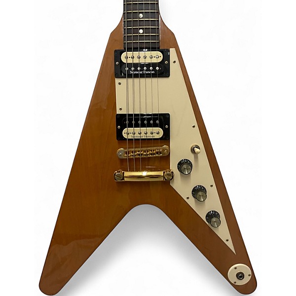Used Gibson Flying V Natural Solid Body Electric Guitar