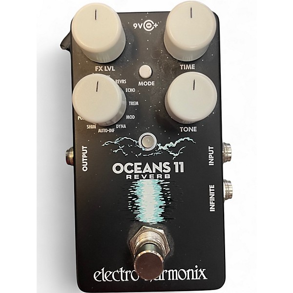 Used Electro-Harmonix Oceans 11  Reverb Effect Pedal