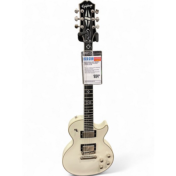 Used Epiphone jerry cantrell prophecy White Solid Body Electric Guitar