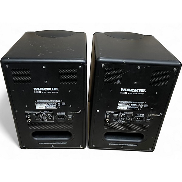 Used Mackie MR8 Pair Powered Monitor