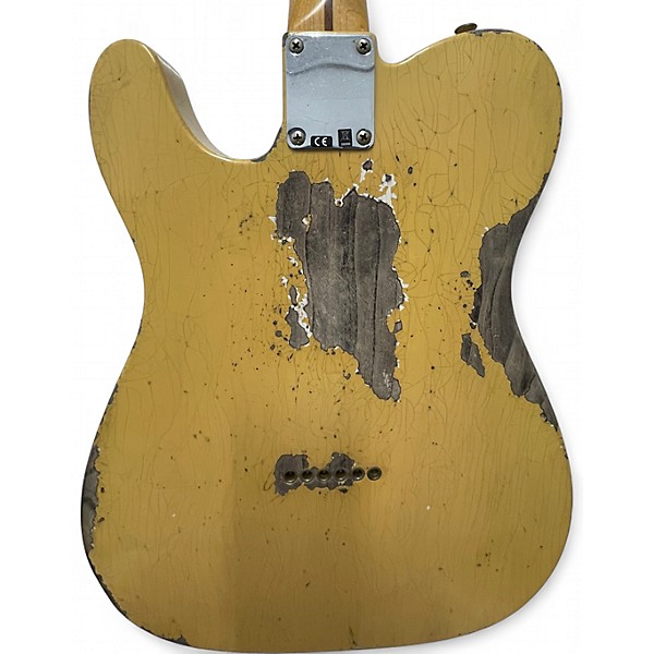 Used Fender 1952 Heavy Relic Telecaster TV Yellow Solid Body Electric Guitar