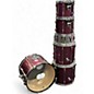 Used 1990s Pearl 6 Piece Export Pro Series Raspberry Lacquer Drum Kit