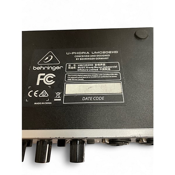Used Behringer U-Phoria UMC202HD Audio Interface