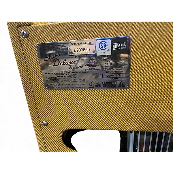 Used Fender Blues Deluxe Reissue 40W 1x12 Tweed Tube Guitar Combo Amp