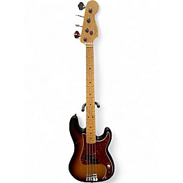 Used Fender American Standard Precision Bass 3 Tone Sunburst Electric Bass Guitar