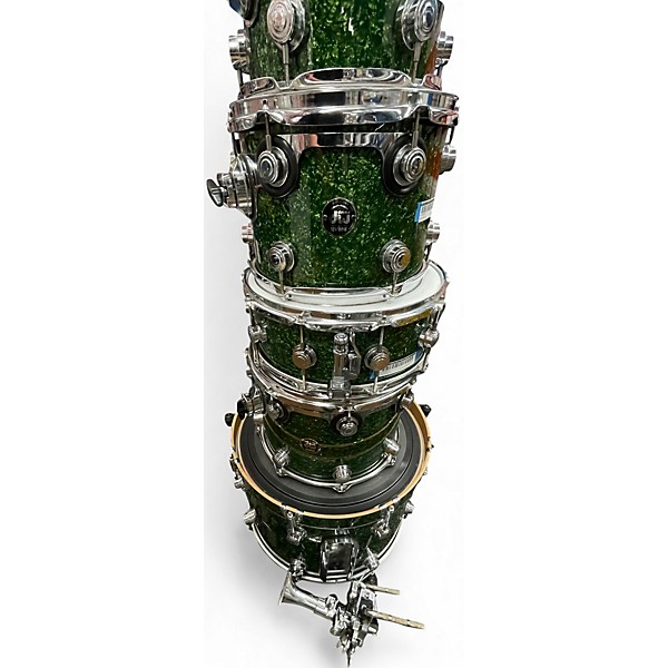 Vintage 1990s DW 5 Piece Collector's Series GREEN MARINE Drum Kit