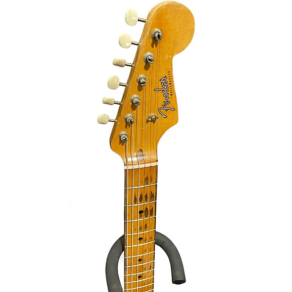 Vintage 1958 Fender Musicmaster Yellow Solid Body Electric Guitar