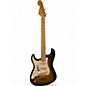 Used 2004 Fender 50th Anniversary Deluxe Stratocaster Left Handed Sunburst Solid Body Electric Guitar thumbnail