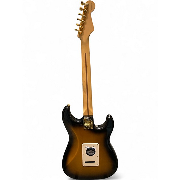 Used 2004 Fender 50th Anniversary Deluxe Stratocaster Left Handed Sunburst Solid Body Electric Guitar