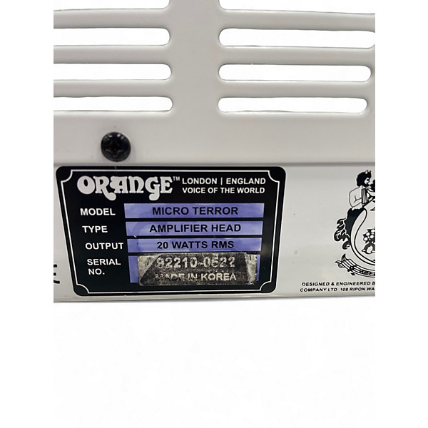 Used Orange Amplifiers MT20 Micro Terror 20W Tube Guitar Amp Head